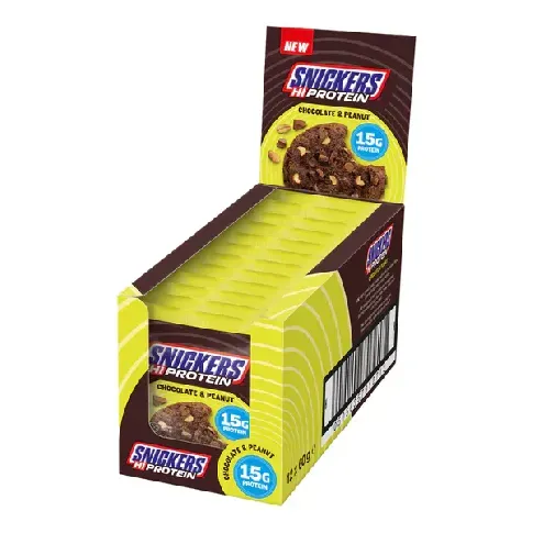 Bilde av best pris Snickers Hi-Protein Cookies - 12x60g Matvarer - Sunnere Chips &amp; Godteri