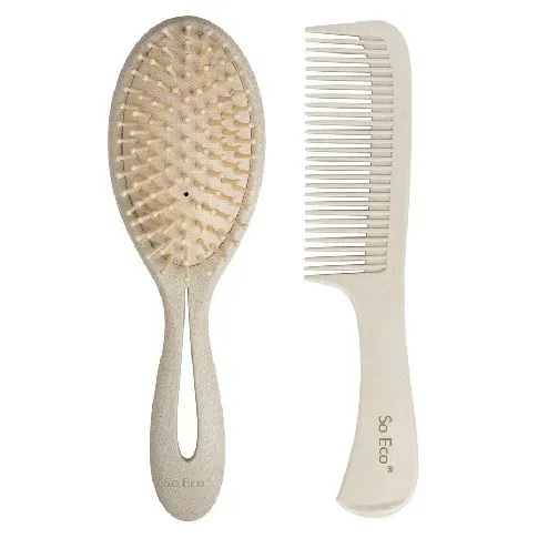 Bilde av best pris So Eco Biodegradable Gentle Detangling Hair Set 2pcs Hårpleie - Hårbørste og kam