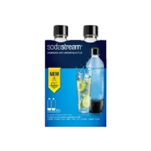 Bilde av best pris Sodastream 2 Flasker 1 Liter Kjøkkenapparater - Juice, is og vann - Sodastream