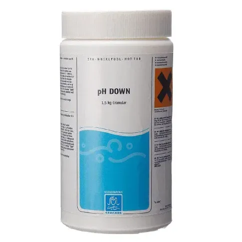 Bilde av best pris Spacare pH Down Minus Granulat 1,5kg - Senker Vannets Nivå Kjemikalier til spabad
