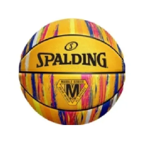 Bilde av best pris Spalding Spalding Marble Ball 84401Z Gul 7 Sport & Trening - Sportsutstyr - Basketball
