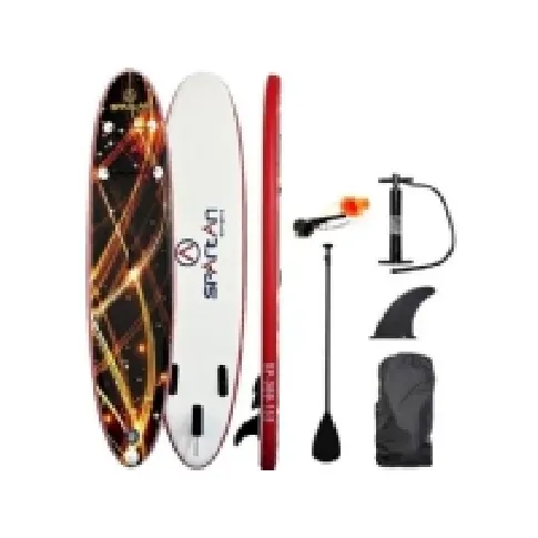 Bilde av best pris Spartan Paddleboard SUP inflatable board with paddle and accessories Spartan SUP 10' Brown-Red Sport & Trening - Vannsport - Paddleboard (SUP)