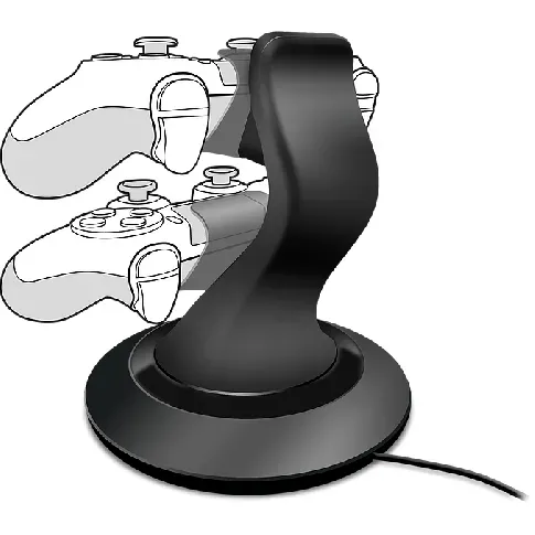 Bilde av best pris Speedlink - TwinDock Charging System for PS4, Black - Videospill og konsoller