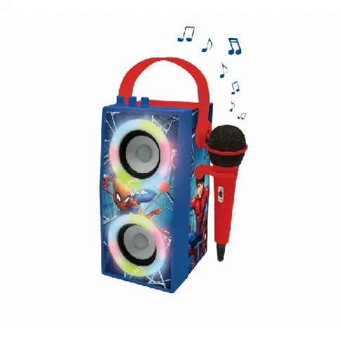 Bilde av best pris Spiderman Bluetooth-høyttaler med mikrofon Avengers Karaoke Machine 87610 Musikalske leker