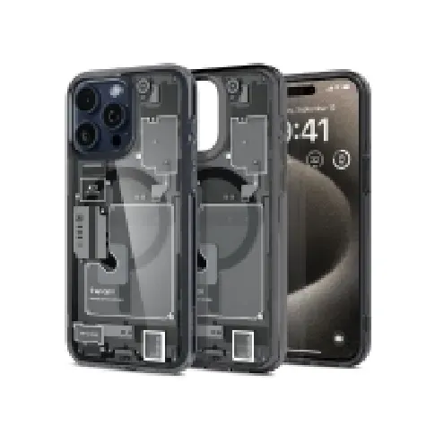 Bilde av best pris Spigen Ultra Hybrid MagFit - Zero One - baksidedeksel for mobiltelefon - MagSafe-samsvar - polykarbonat, termoplast-polyuretan (TPU) - svart - for Apple iPhone 15 Pro Max Tele & GPS - Mobilt tilbehør - Deksler og vesker