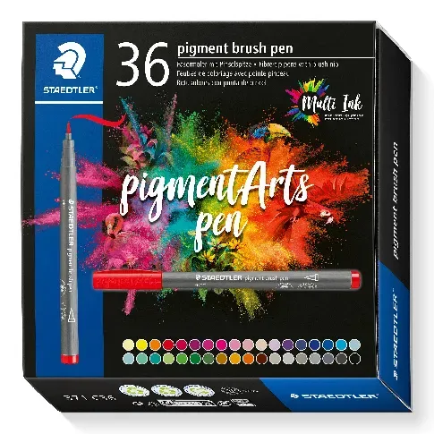 Bilde av best pris Staedtler - Brush Pen Pigment, 36 pcs (371 C36) - Leker