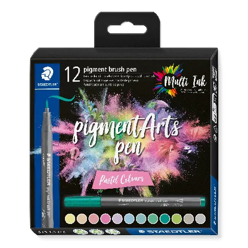 Bilde av best pris Staedtler - Brush Pen Pigment Pastel, 12 Stk (371 C12-2) - Leker