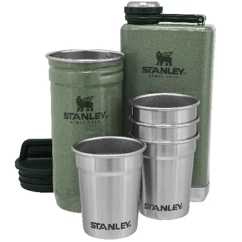 Bilde av best pris Stanley The Pre-Party Shotglass + Flask Sett, grønn Drinksett