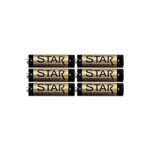 Bilde av best pris Star Trading Batteri AA 1,5V Power Alkaline 6-pk Strikking, pynt, garn og strikkeoppskrifter