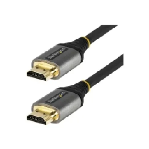 Bilde av best pris StarTech.com 10ft (3m) Premium Certified HDMI 2.0 Cable with Ethernet, High Speed Ultra HD 4K 60Hz HDMI Cable HDR10, ARC, HDMI Cord For Ultra HD Monitors, TVs, Displays, w/ TPE Jacket - Durable HDMI Video Cable (HDMMV3M) - Premium High Speed - HDMI-kabel 