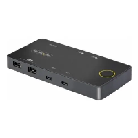 Bilde av best pris StarTech.com 2-Port USB-C KVM Switch, Single-4K 60Hz HDMI Monitor, Dual-100W Power Delivery Pass-through Ports, Bus Powered, USB Type-C/USB4/Thunderbolt 3/4 Compatible - Small Form Factor (C2-H46-UC2-PD-KVM) - KVM-svitsj - 2 x KVM/lyd/USB - 1 lokalbruker 