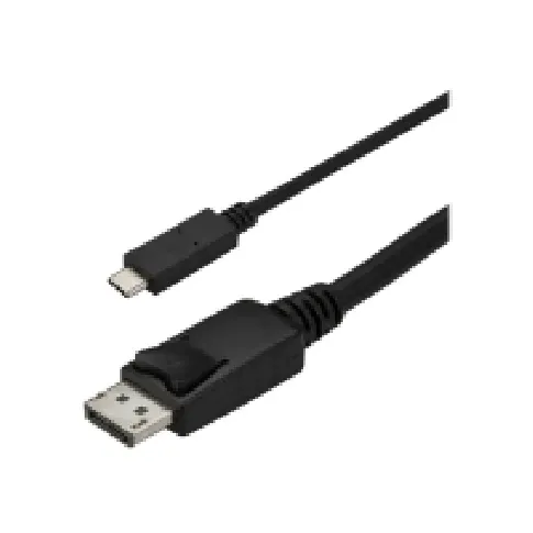 Bilde av best pris StarTech.com 3ft/1m USB C to DisplayPort 1.2 Cable 4K 60Hz, USB-C to DisplayPort Adapter Cable HBR2, USB Type-C DP Alt Mode to DP Monitor Video Cable, Compatible with Thunderbolt 3, Black - USB-C Male to DP Male (CDP2DPMM1MB) - DisplayPort-kabel - 24 pin 
