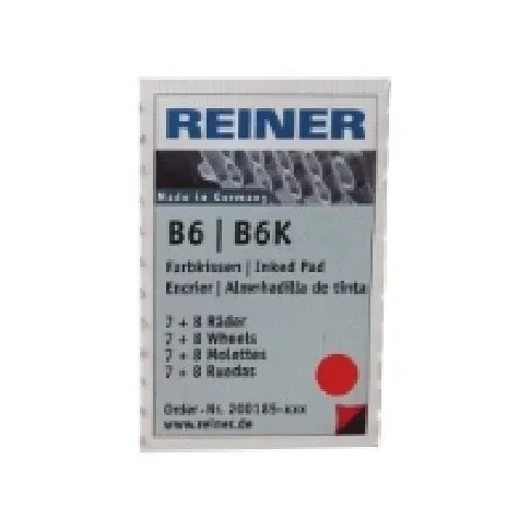 Bilde av best pris Stempelpude Reiner, type 2, til 8 cifre, rød Kontorartikler - Frimerker - Stempelputer & Stempelfarge