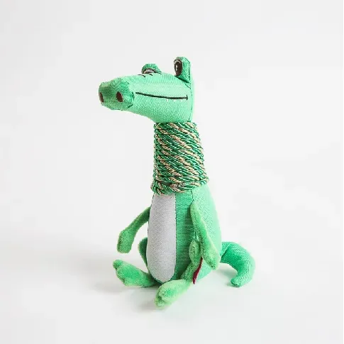 Bilde av best pris Stor Krokodille pipeleke grønn 21 cm Hundeleker