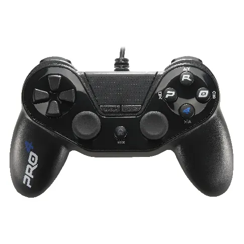 Bilde av best pris Subsonic PS4 Pro4 Wired Controller Black - Videospill og konsoller