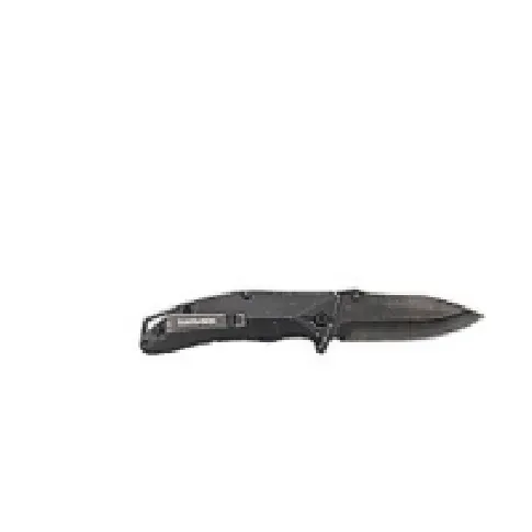 Bilde av best pris Swiss Tech foldekniv sort - Titanium coated blad, alu skæfte, bælteclips Kontorartikler - Skjæreverktøy - Kniver