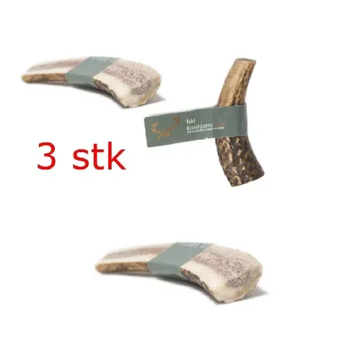 Bilde av best pris Taki - 3 x deer antler S split 10cm - Kjæledyr og utstyr