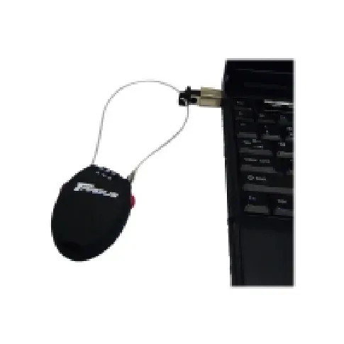 Bilde av best pris Targus Retractable Cable Travel Lock - Sikkerhetskabellås - svart - 73 cm PC & Nettbrett - Bærbar tilbehør - Diverse tilbehør