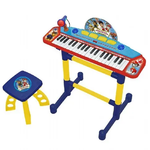 Bilde av best pris Tastatur med mikrofon og krakk Paw Patrol Musikkinstrumenter barn 02523 Musikalske leker
