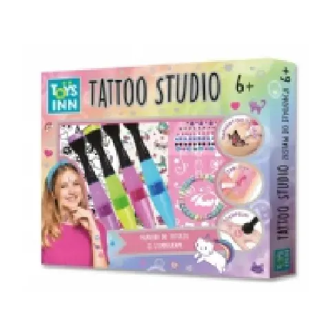 Bilde av best pris Tattoo Studio Sett med tatoveringsmarkører med stempler Sminke - Sminketilbehør - Makeup til barn