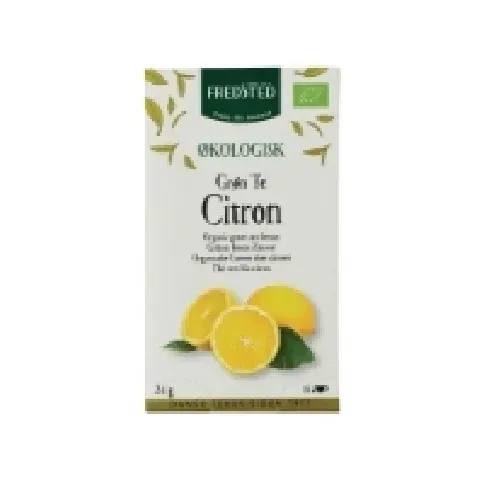 Bilde av best pris Te Fredsted økologisk grøn te med citron, 16 breve Søtsaker og Sjokolade - Drikkevarer - De