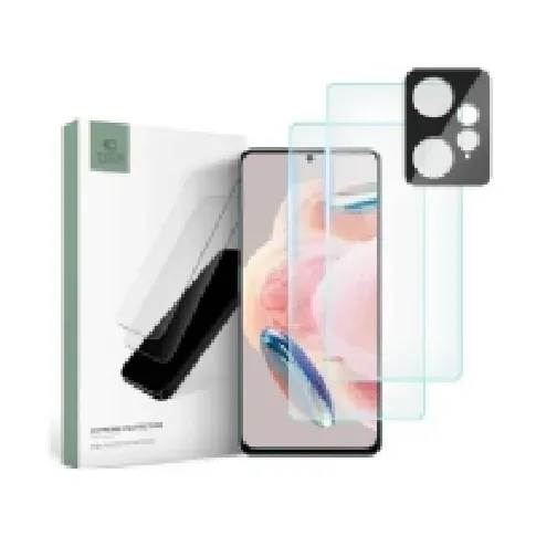 Bilde av best pris Tech-Protect Herdet glass + kameralinser Tech-Protect Supreme Set Xiaomi Redmi Note 12 LTE Clear [2+1 PAKKE] Tele & GPS - Mobilt tilbehør - Skjermbeskyttelse