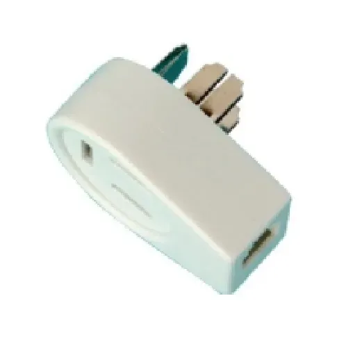 Bilde av best pris Telefonstikadapter 3P/H RJ11 hvid Tele & GPS - Tilbehør fastnett - Hodesett / Håndfri
