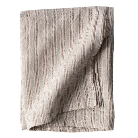 Bilde av best pris Tell Me More Bordduk i lin 145x270 cm, hazelnut stripe Duk