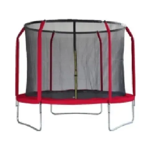 Bilde av best pris Tesoro Garden trampoline 10FT mørkerød Utendørs lek - Trampoliner & Hoppeslott - Trampoliner