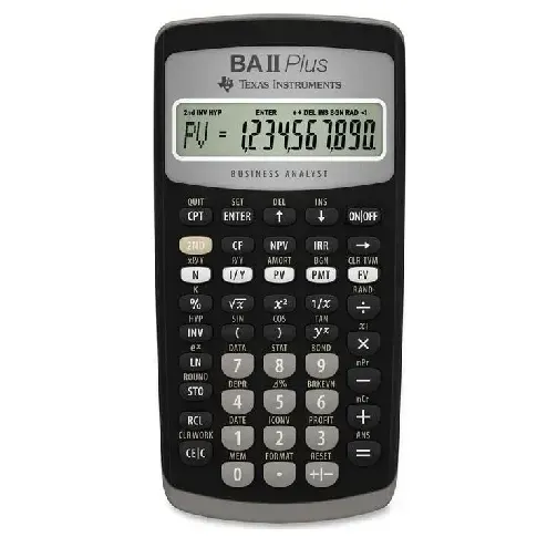 Bilde av best pris Texas Instruments - BAll Plus Financial Calculator UK Manual - Kontor og skoleutstyr