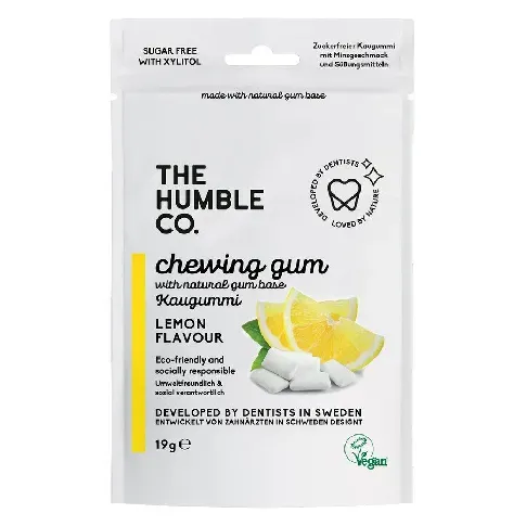 Bilde av best pris The Humble Co Humble Natural Chewing Gum Lemon 10pcs Helse & velvære - Tannpleie
