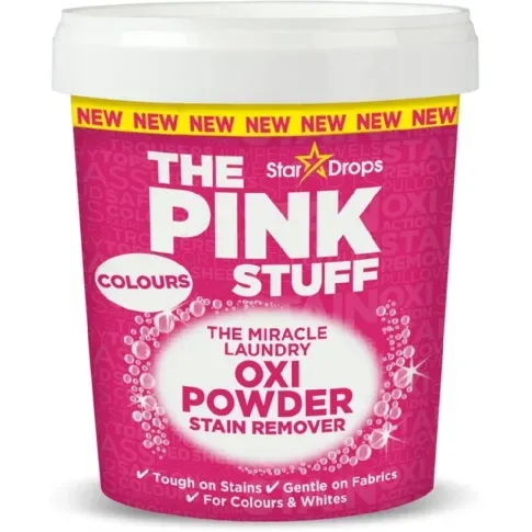 Bilde av best pris The Pink Stuff Miracle Laundry Oxi Powder Flekkfjerner Farger 1 kg Andre rengjøringsprodukter,Rengjøringsmiddel,Rengjøringsmiddel