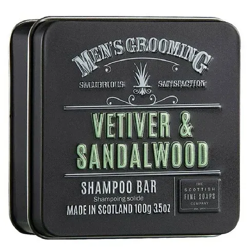 Bilde av best pris The Scottish Fine Soap Vetiver & Sandalwood Shampoo Bar 100g Mann - Hårpleie - Shampoo