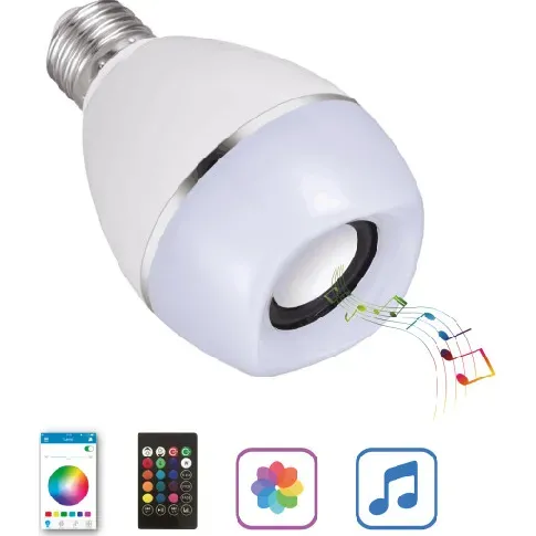 Bilde av best pris Thomson LED-lyspære, høyttaler og fjernkontroll Lamper &amp; el > Lamper &amp; spotter