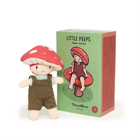 Bilde av best pris ThreadBear - Little Peeps - Tommy Toadstool Doll 13,5 cm - (TB4106) - Leker