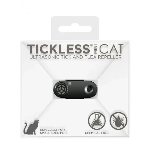 Bilde av best pris Tickless Mini Cat Elektronisk Flåttavviser (Svart) Katt - Kattehelse - Flåttmiddel katt