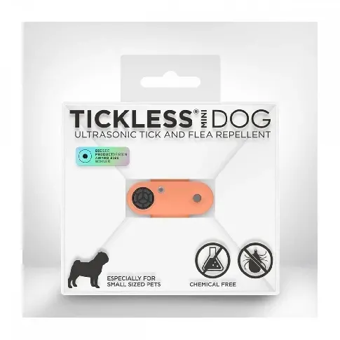 Bilde av best pris Tickless Mini Dog Elektronisk Flåttavviser (Korall) Hund - Hundehelse - Flåttmiddel til hund