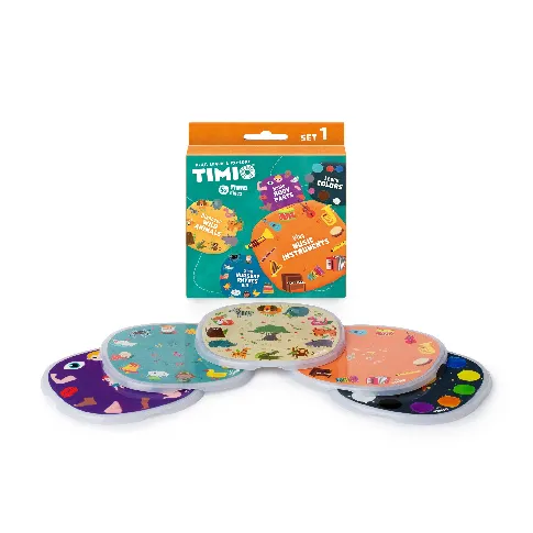 Bilde av best pris Timio - Disc Set 1 - Wild Animals, Nursery Rhymes, Colours, Musical and Body Parts - (TM-TMD-01E) - Leker