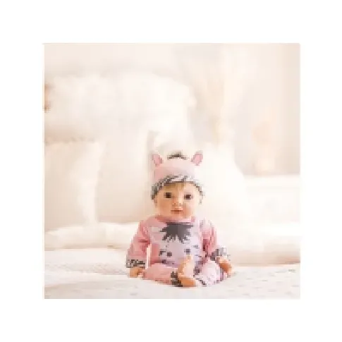 Bilde av best pris Tiny Treasures Dukke med blondt hår og Zebra outfit Leker - Figurer og dukker