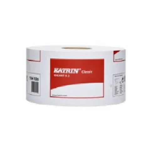 Bilde av best pris Toiletpapir Katrin C Gigant S hvid 2-lag 200m - (12 ruller pr. karton) Rengjøring - Tørking - Toalettpapir og dispensere