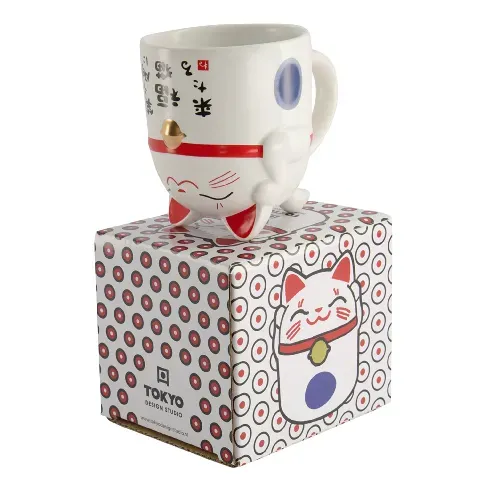 Bilde av best pris Tokyo Design Studio Kawaii Lucky Cat krus, 35 cl, blue Krus