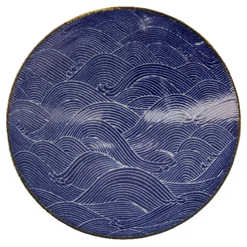 Bilde av best pris Tokyo Design Studio Seigaiha Blue skål, 24.5 cm Skål