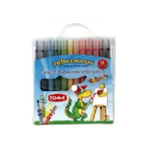 Bilde av best pris Toma Candle Crayons 12 farger Zebosaurus Twisted (TO-570 82) Skole og hobby - Festeutsmykking - Klistremerker