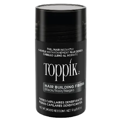 Bilde av best pris Toppik Hair Building Fiber Black 12g Hårpleie - Hårfarge - Oppfriskning