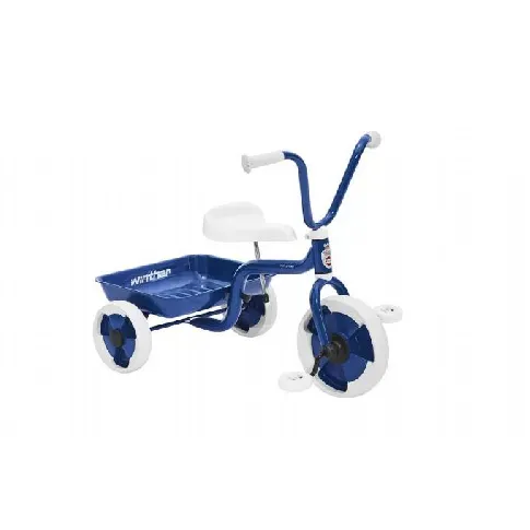 Bilde av best pris Trehjulssykkel med lasteplan blå/hvit Winther Tricykel 40508 Trehjulssykkel