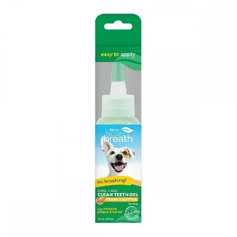 Bilde av best pris Tropiclean Clean Teeth Oral Mungel til Hund Peanut 59 ml Hund - Hundehelse - Hundetannbørste & hundetannkrem
