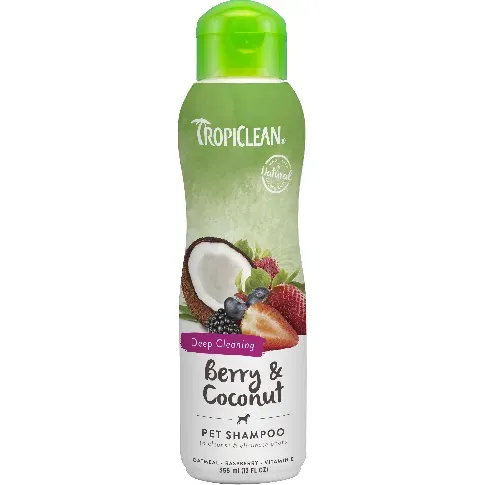 Bilde av best pris Tropiclean - berry&coconut shampoo - 355ml (719.2100) - Kjæledyr og utstyr