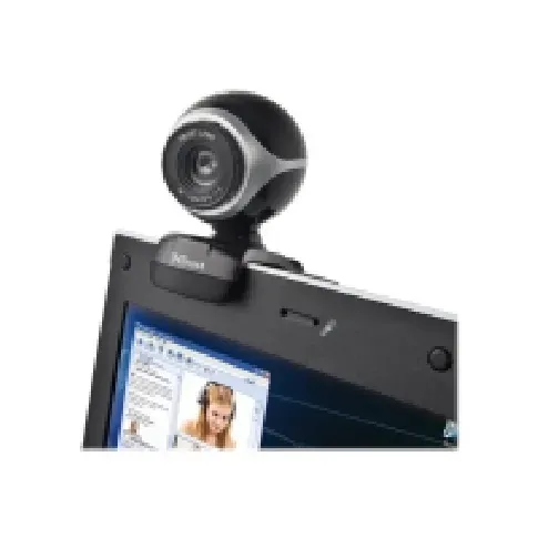 Bilde av best pris Trust Exis Webcam - Webkamera - farve - 640 x 480 - audio - USB 2.0 - Kompatibelt med: Windows PC tilbehør - Skjermer og Tilbehør - Webkamera