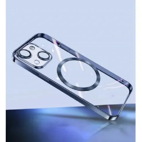 Bilde av best pris Turtos Mobildeksel MagSafe Transparent iPhone 15 Plus, Navy Blue Mobiltelefontillbehör,Mobildeksel og futteral iPhone,Elektronikk