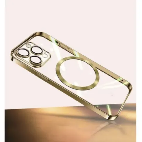 Bilde av best pris Turtos Mobildeksel MagSafe Transparent iPhone 15 Pro, Gold Mobiltelefontillbehör,Mobildeksel og futteral iPhone,Elektronikk